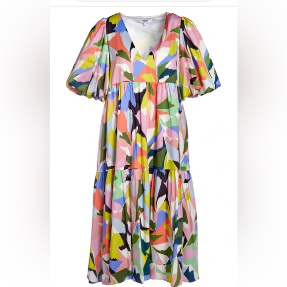 Crosby Brawley Dress, Poinciana  XS in new like condition, summer fun, feminine - Picture 1 of 8